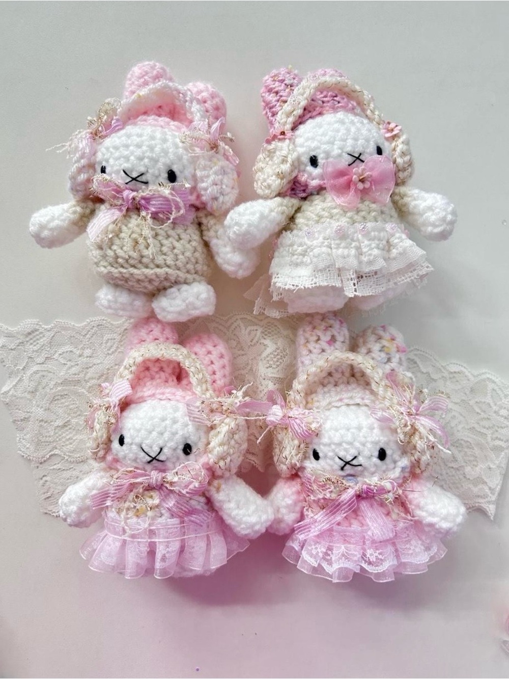 Handmade Crochet Miffy Bunnies $25 each